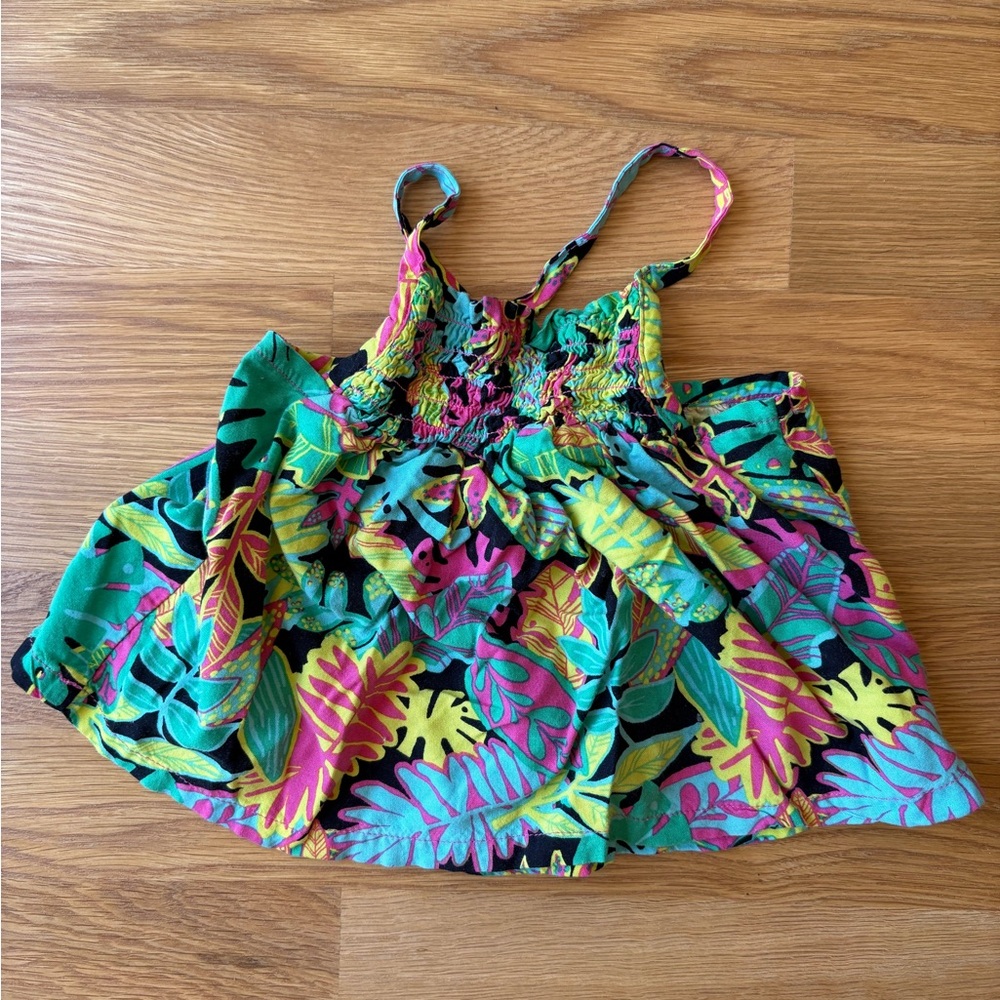 Cat & Jack Multicolor Tropical Print Kids Top / 18M